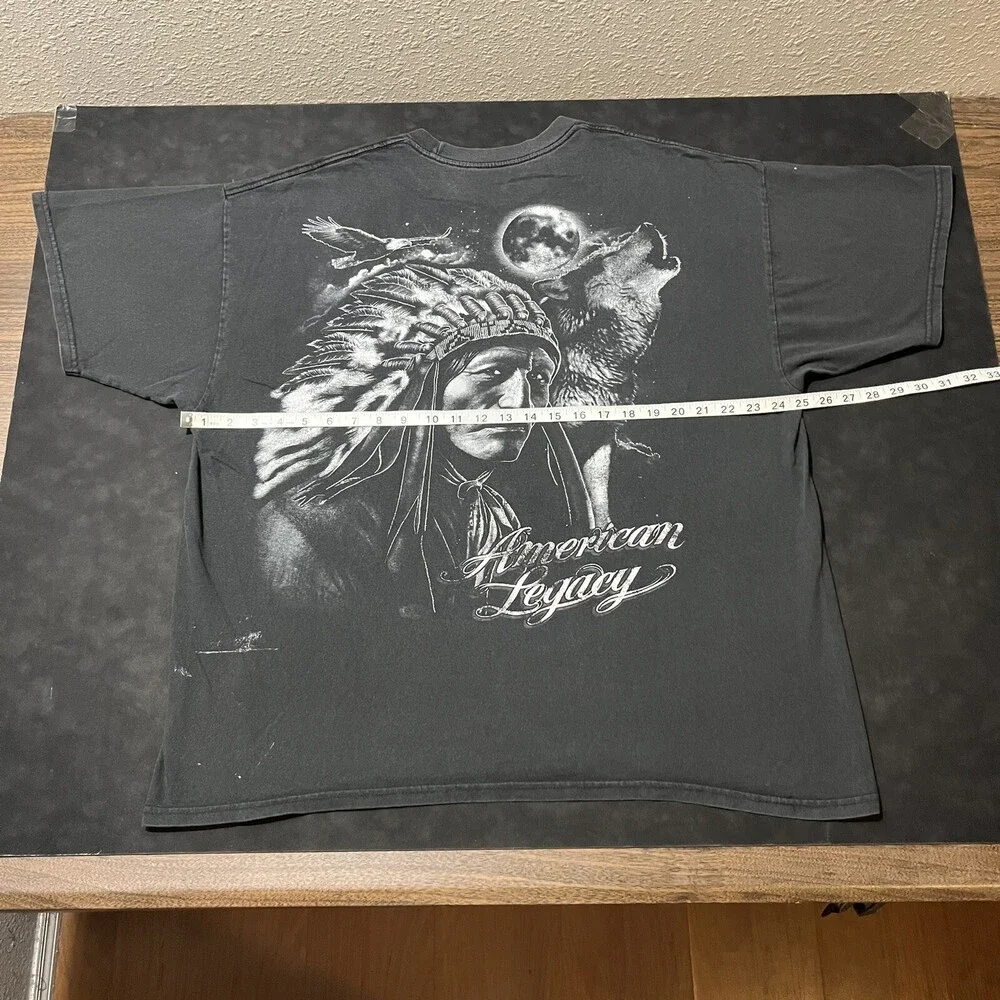 Native American Legacy Chopper Mexican Pride Western Vintage Geronimo Shirt Wolf